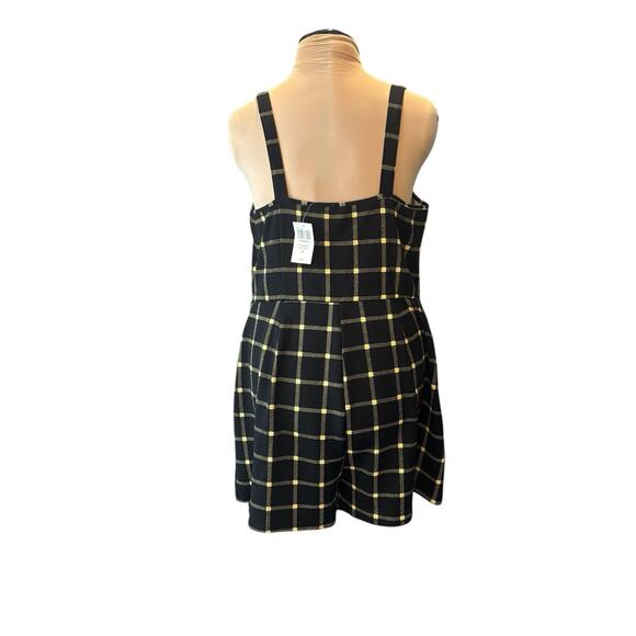 Hot Topic Plaid Skirtall Skirt Size 2X Preppy Academia Punk Goth Jumper Romper - Picture 6 of 10